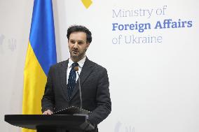 Briefing of Ukraines Foreign Ministry spokesperson Heorhii Tykhyi in Kyiv